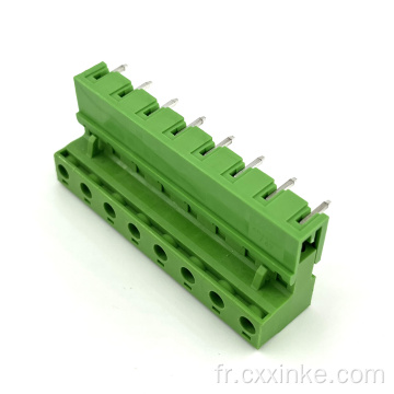 Pitch de 7,62 mm Plugpable PCB Terminal Block Mâle et Female Connecteur